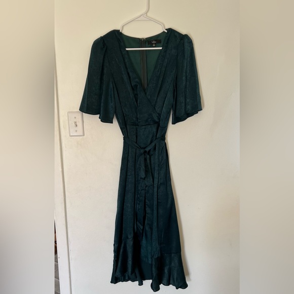 Lulus high low wrap dress - Picture 5 of 6